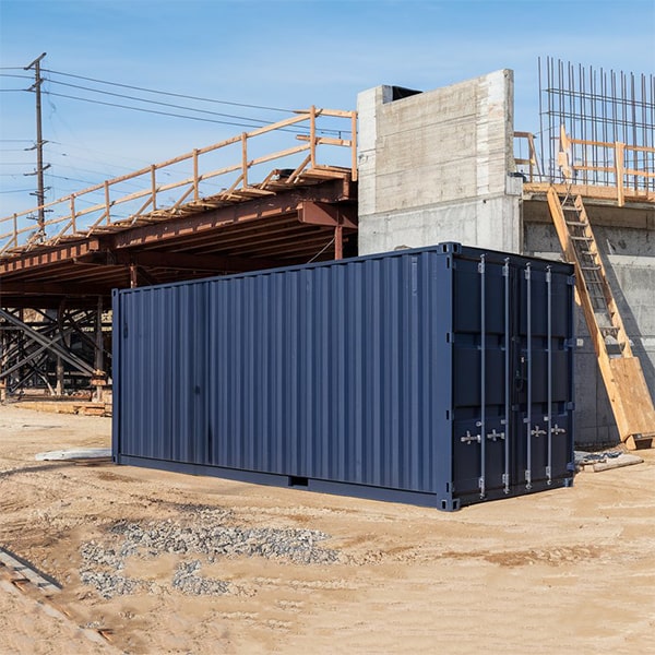 you can easily relocate our construction site storage containers to a different job site during the rental period
